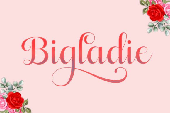 Bigladie: The Elegant Script Typeface for Editorial Design