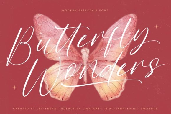 Butterfly Wonders: The Premium Script Font for Modern Web Design