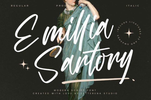 Emillia Sartory: The Premium Script Font for Elegant Campaigns