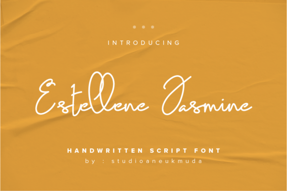 Estellene Jasmine: A Handwritten Typeface for Elegant Branding