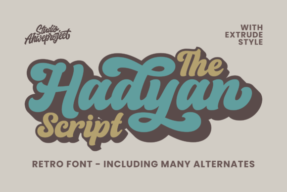 Hadyan: The Bold Retro Handwritten Font for Authentic Branding