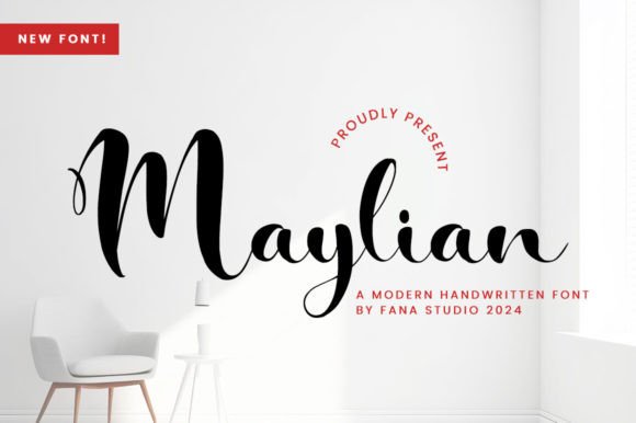 Maylian: A Script Font for Modern Editorial Design