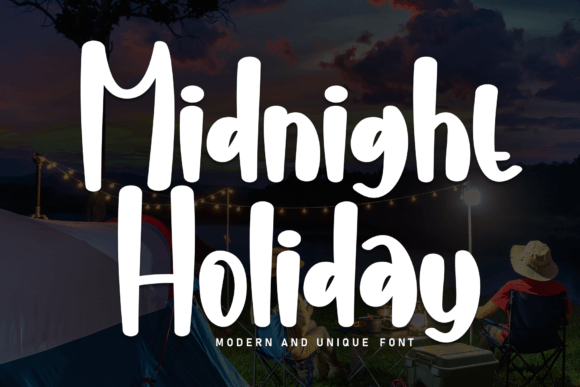 Midnight Holiday Font: A Sweet Handwritten Typeface for Digital Brands