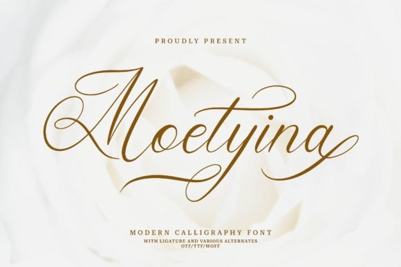 Moetyina: The Modern Script Typeface for Handmade Branding