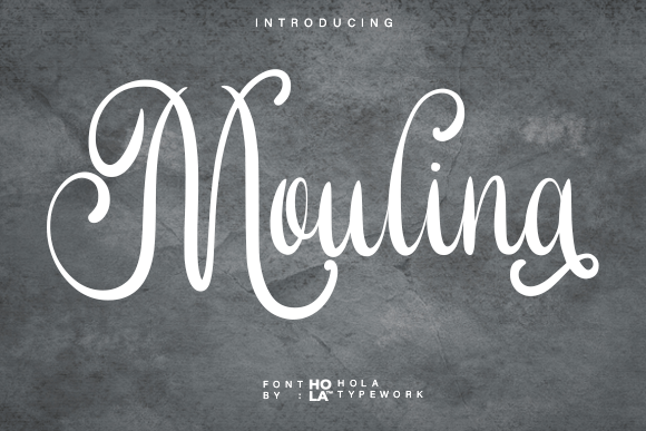 Moulina: A Handwritten Typeface for Warm Brand Identity