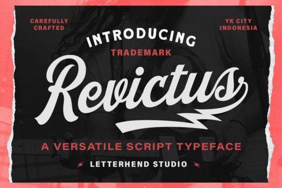 Revictus: A Vintage Script Typeface for Authentic Brand Identity