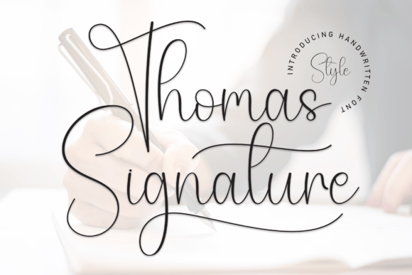 Thomas Signature: A Handwritten Typeface for Editorial Elegance