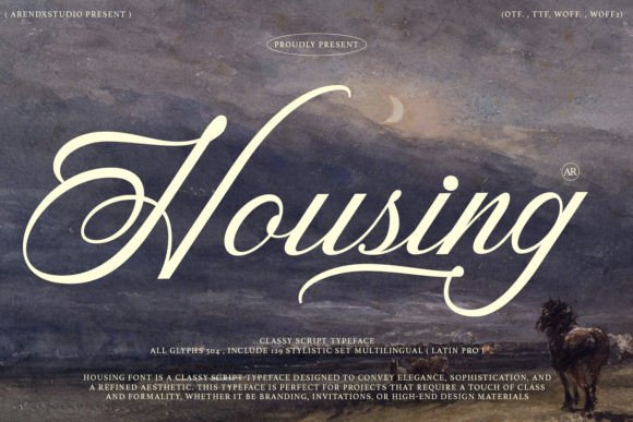 Why Housing Is the Perfect Script Typeface for Modern Web Design